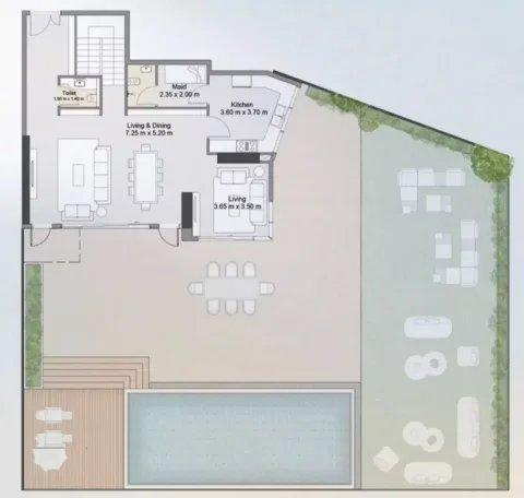 Floor plan, 3 Beds, 6,019 sq ft