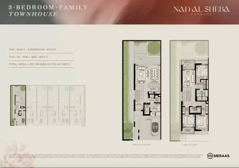 Floor plan, 3 Beds, 2,705 sq ft
