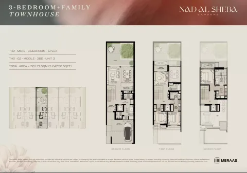 Floor plan, 3 Beds, 3,247 sq ft
