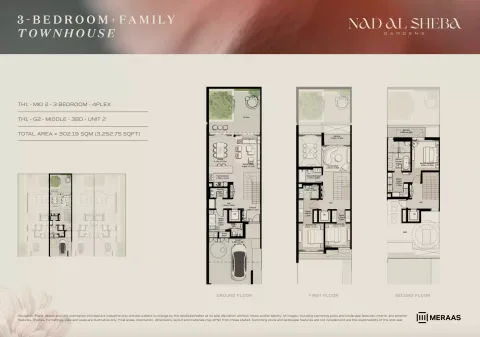 Floor plan, 3 Beds, 3,252 sq ft