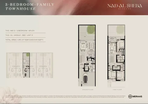 Floor plan, 3 Beds, 2,814 sq ft
