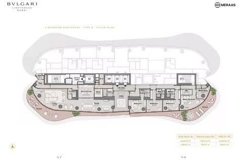 Floor plan, 4 Beds, 6,439 sq ft