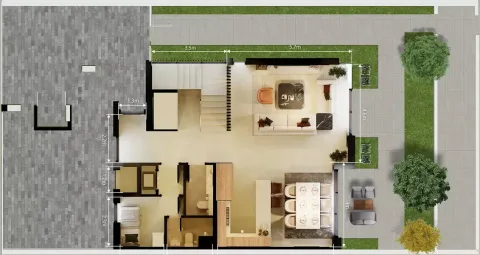 Floor plan, 4 Beds, 3,121 sq ft