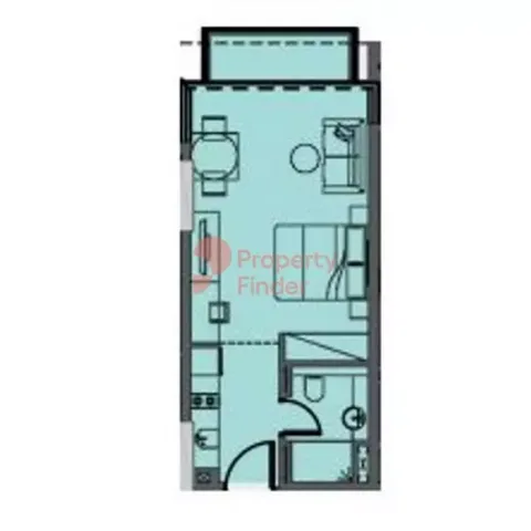 Floor plan, Studio, 0 sq ft