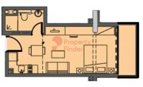 Floor plan, Studio, 0 sq ft