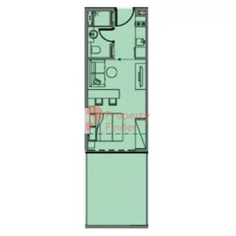 Floor plan, Studio, 0 sq ft