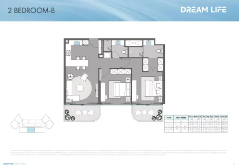 Floor plan, 2 Beds, 1,019 sq ft