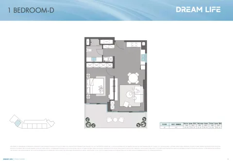 Floor plan, 1 Bed, 902 sq ft
