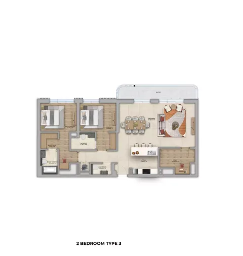 Floor plan, 2 Beds, 0 sq ft
