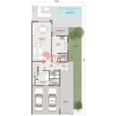 Floor plan, 3 Beds, 3,852 sq ft