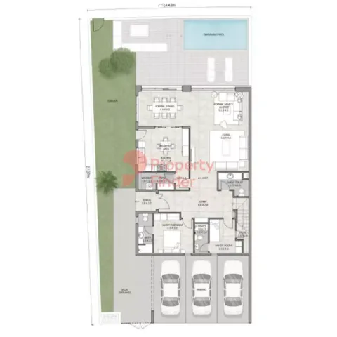Floor plan, 5 Beds, 6,440 sq ft