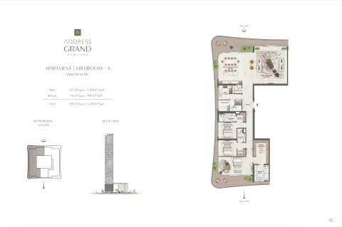 Floor plan, 3 Beds, 4,397 sq ft