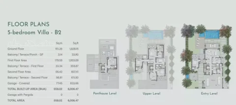 Floor plan, 5 Beds, 6,006 sq ft