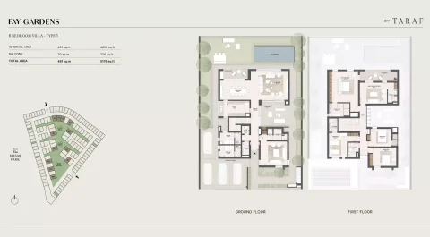 Floor plan, 6 Beds, 5,176 sq ft