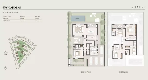 Floor plan, 6 Beds, 5,176 sq ft