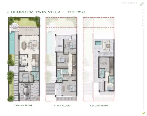 Floor plan, 5 Beds, 3,542 sq ft