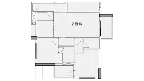 Floor plan, 2 Beds, 1,162 sq ft