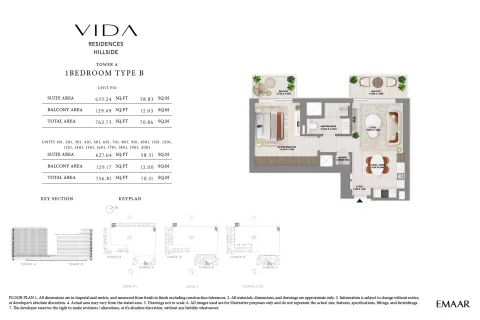 Floor plan, 1 Bed, 757 sq ft