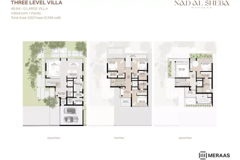 Floor plan, 4 Beds, 5,598 sq ft