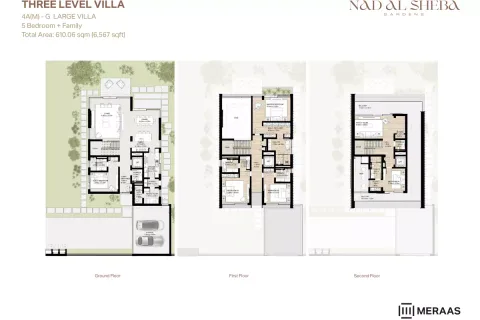 Floor plan, 5 Beds, 6,567 sq ft