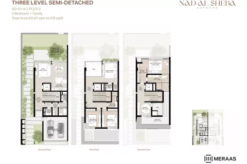 Floor plan, 3 Beds, 4,474 sq ft
