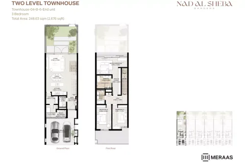 Floor plan, 3 Beds, 2,676 sq ft