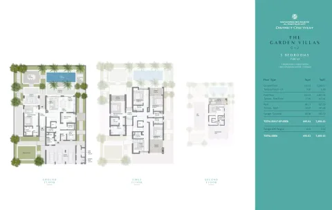 Floor plan, 5 Beds, 7,489 sq ft