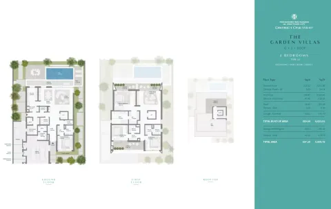 Floor plan, 4 Beds, 6,858 sq ft