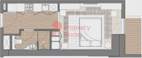 Floor plan, Studio, 392 sq ft