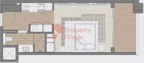 Floor plan, Studio, 485 sq ft