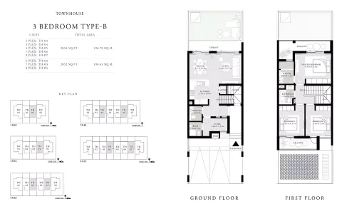 Floor plan, 3 Beds, 2,052 sq ft