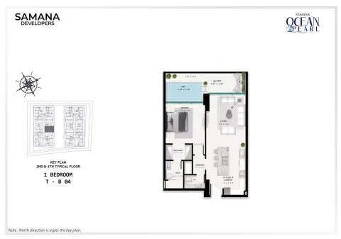 Floor plan, 1 Bed, 0 sq ft