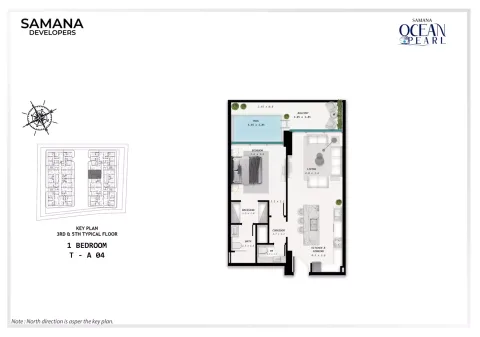 Floor plan, 1 Bed, 0 sq ft