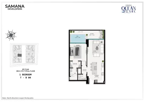 Floor plan, 1 Bed, 0 sq ft