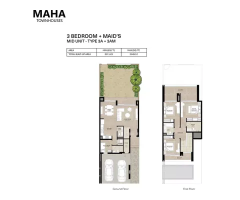 Floor plan, 3 Beds, 2,149 sq ft