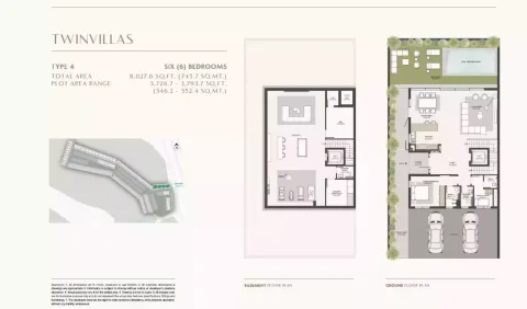 Floor plan, 6 Beds, 8,027 sq ft