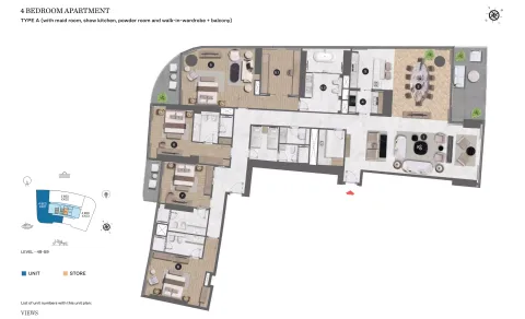 Floor plan, 4 Beds, 4,713 sq ft