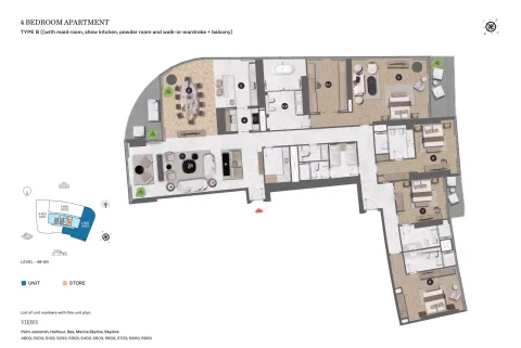 Floor plan, 4 Beds, 4,849 sq ft