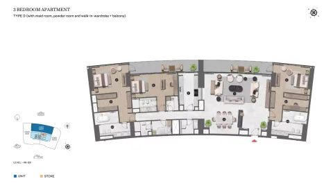 Floor plan, 3 Beds, 3,665 sq ft