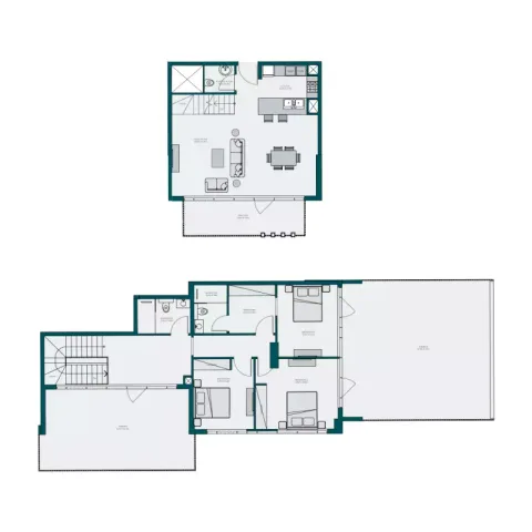 Floor plan, 3 Beds, 0 sq ft