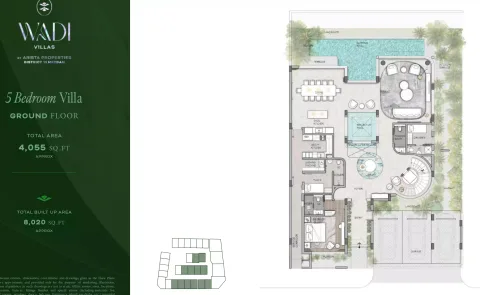Floor plan, 5 Beds, 8,020 sq ft