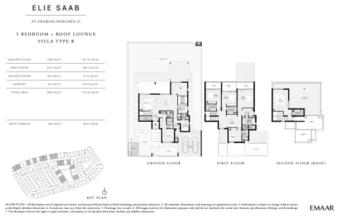 Floor plan, 5 Beds, 5,066 sq ft