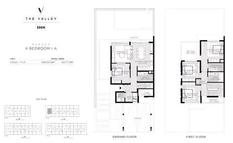 Floor plan, 4 Beds, 2,322 sq ft
