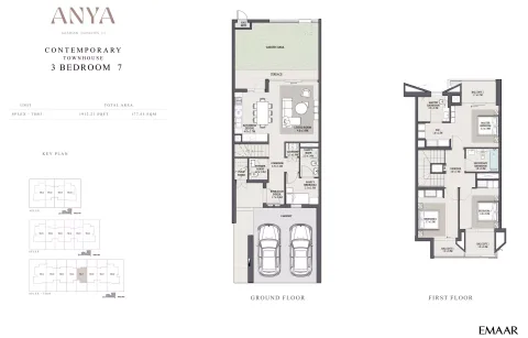 Floor plan, 3 Beds, 1,912 sq ft