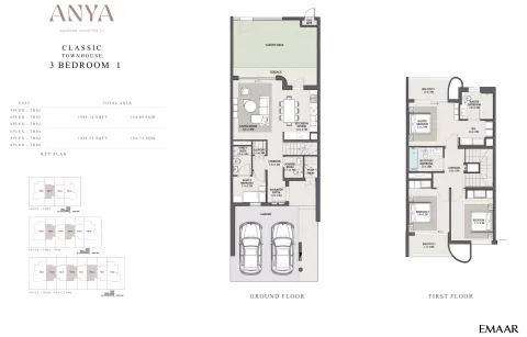 Floor plan, 3 Beds, 1,990 sq ft