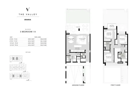 Floor plan, 3 Beds, 2,043 sq ft