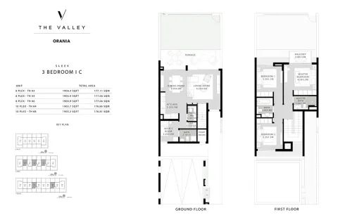 Floor plan, 3 Beds, 1,906 sq ft