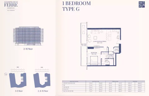 Floor plan, 1 Bed, 931 sq ft