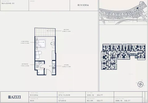 Floor plan, Studio, 388 sq ft