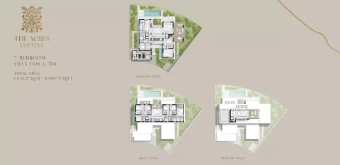 Floor plan, 7 Beds, 11,089 sq ft